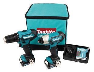 Набор аккумуляторных инструментов Makita CXT, 2X2.0AH, TD110, DF333 цена и информация | Дрели и шуруповёрты | hansapost.ee