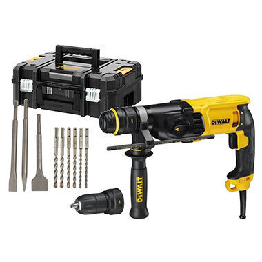 DeWalt haamritrell koos tarvikutega 900W DeWALT D25144KP-QS цена и информация | Akutrellid, puurid ja kruvikeerajad | hansapost.ee