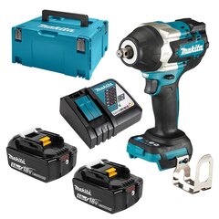 Аккумуляторный гайковерт Makita 18В, 2x5,0Aч Li-ion, 700/1000 Nm, 1/2, LED цена и информация | Дрели и шуруповёрты | hansapost.ee