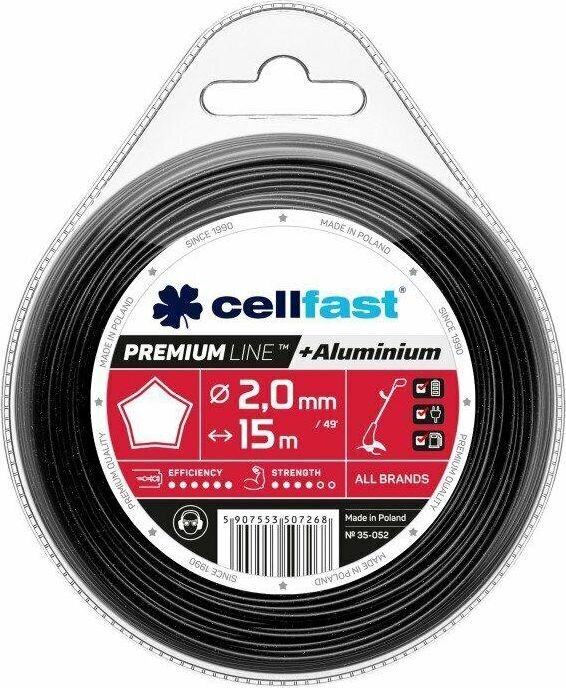 Lõiketamiil Cellfast Premium 2,4mm x 15m hind ja info | Aiatööriistade varuosad | hansapost.ee