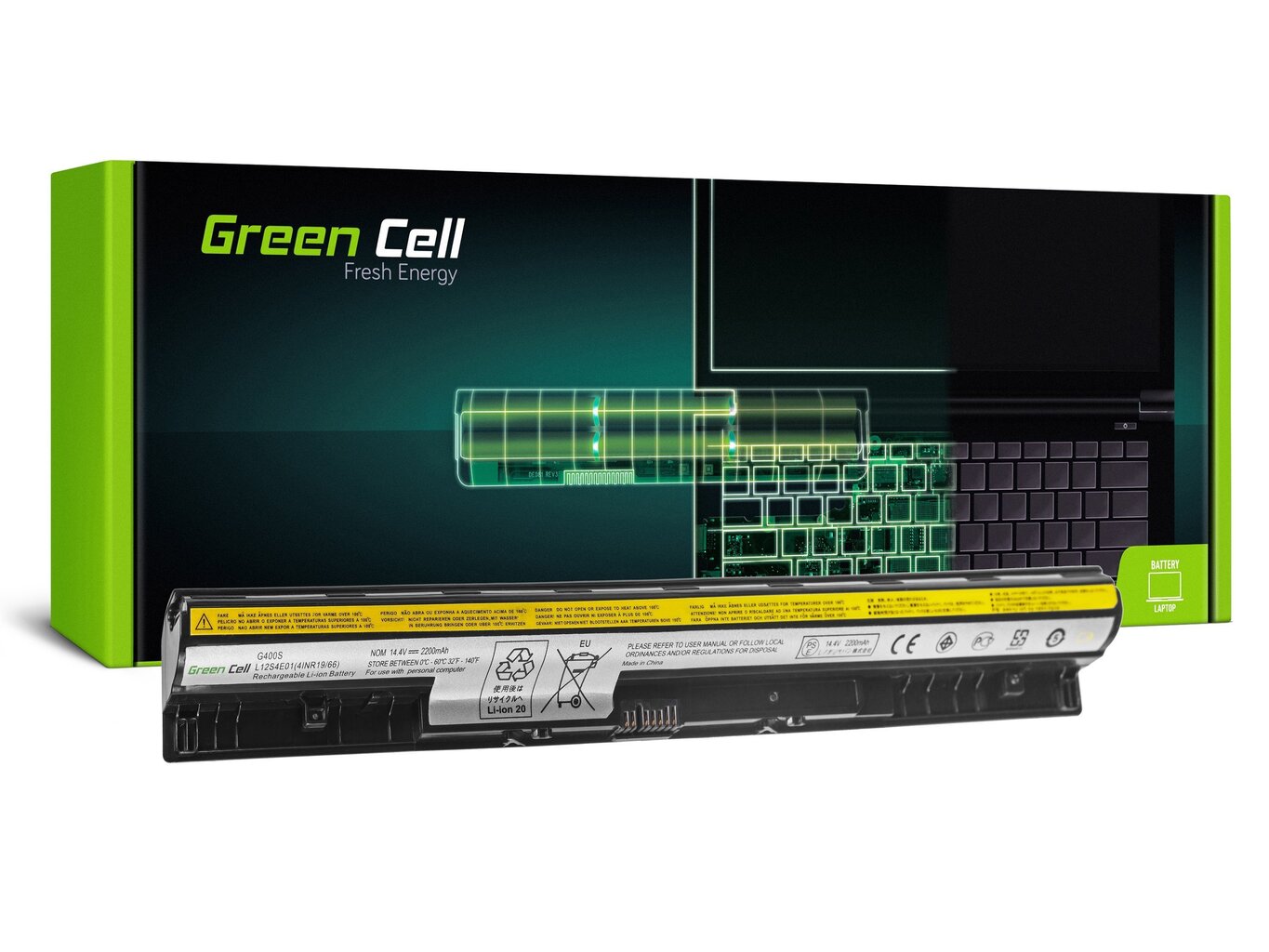 Green Cell Laptop Battery for IBM Lenovo IdeaPad Z710 цена и информация | Sülearvuti akud | hansapost.ee