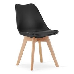 Набор из 4 стульев Mark, черный цена и информация | NORE Кухонная мебель | hansapost.ee