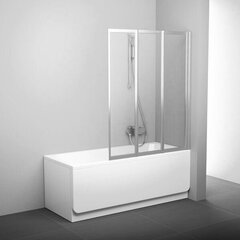 Стенка для ванной Ravak VS3, Размеры: 130 Стекло: Rain цена и информация | Ravak Аксессуары для сантехники | hansapost.ee