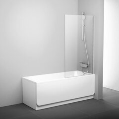 Стенка для ванны PVS1-80, Ravak,Размеры: 80 Стекло: Прозрачное цена и информация | Принадлежности для ванн | hansapost.ee