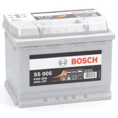 Аккумулятор Bosch 63Ah 610A S5005 цена и информация | Аккумуляторы | hansapost.ee