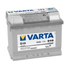 Аккумулятор VARTA SILVER 63AH 610A D15 цена и информация | Аккумуляторы | hansapost.ee