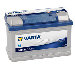 Аккумулятор VARTA Blue 72AH 680a E43 цена и информация | Аккумуляторы | hansapost.ee