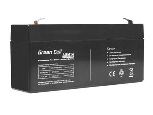 Green CellAGM VRLA 6V 3.2AH hooldusvaba aku häiresüsteemile, kassale, mänguasjadele hind ja info | Autoakud | hansapost.ee