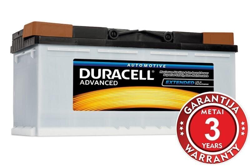 Aku DURACELL Advanced 100Ah 800A 12V hind ja info | Autoakud | hansapost.ee