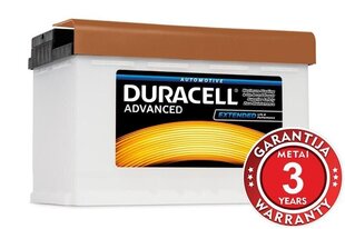 Aku DURACELL Advanced 77Ah 700A 12V цена и информация | Аккумуляторы | hansapost.ee