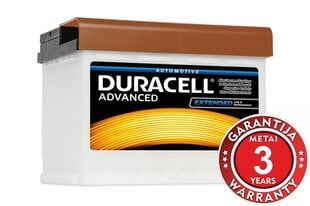 Aku DURACELL Advanced 63Ah 600A 12V цена и информация | Аккумуляторы | hansapost.ee