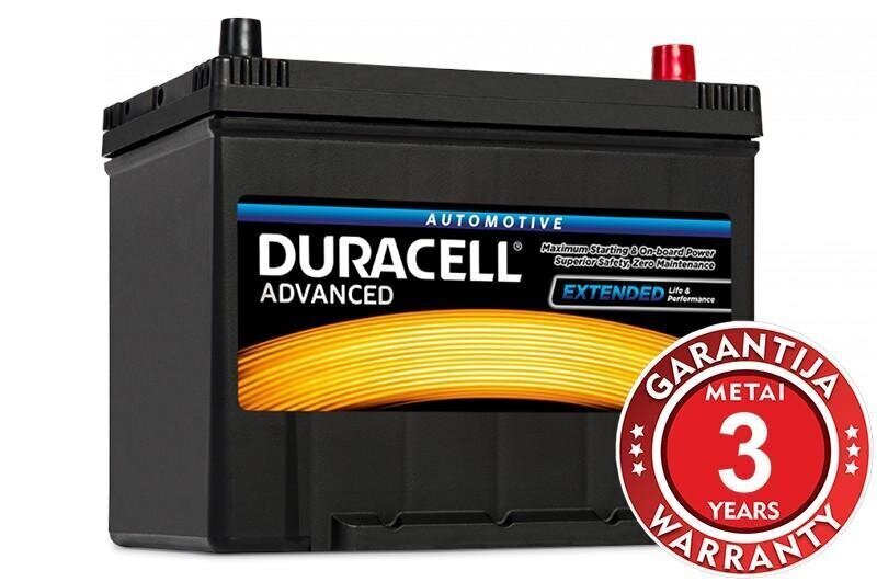 Aku DURACELL Advanced 70Ah 600A 12V hind ja info | Autoakud | hansapost.ee