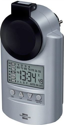 Brennenstuhl taimer Digitaalne 230V 16A IP44 цена и информация | Taimeriga pistikud ja termostaadid | hansapost.ee