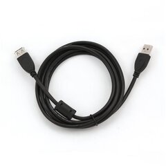USB-кабель GEMBIRD CCF-USB2-AMAF-6 1,8 m Чёрный цена и информация | Кабели и провода | hansapost.ee