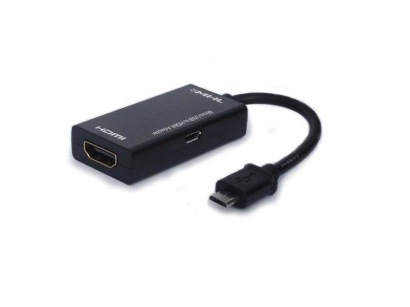 SAVIO ADAPTER MHL MICRO USB 5 PIN MĘSKIE – HDMI A ŻEŃSKIE CL-32 цена и информация | USB adapterid ja jagajad | hansapost.ee