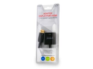 Adapter Savio CL-55 DisplayPorti teisaldamiseks mustale HDMI-le hind ja info | Savio Televiisorid ja tarvikud | hansapost.ee