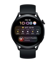 Huawei Watch 3 Active Black цена и информация | Смарт-часы (smartwatch) | hansapost.ee