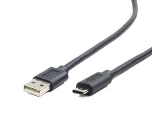 Кабель Gembird USB 2.0 AC AM-CM, 1,8м, черный цена и информация | Кабели и провода | hansapost.ee