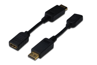 Assmann, DP/HDMI, 0.15 м цена и информация | Адаптеры и USB-hub | hansapost.ee