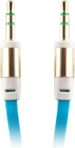 Audio cable jack 3,5mm - jack 3,5mm 1,0 m blue bulk цена и информация | Juhtmed ja kaablid | hansapost.ee