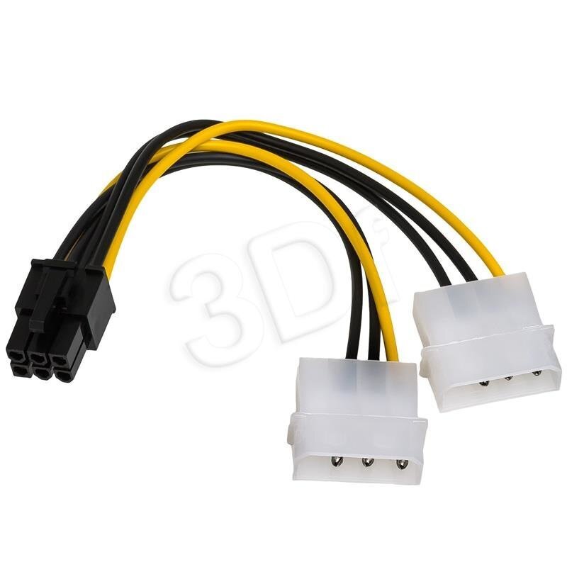 Akyga AK-CA-13, Molex/6-pin, 0.15 m цена и информация | Juhtmed ja kaablid | hansapost.ee