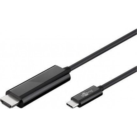 GB USB TYPE-C HDMI ADAPTERIKAAPELI 4K60HZ 1.8M цена и информация | Juhtmed ja kaablid | hansapost.ee