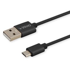 Savio CL-129, USB-C/USB-A, 2 м цена и информация | Кабели и провода | hansapost.ee