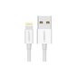 Ugreen USB – Lightning MFI kaabel 1m 2,4A valge (20728) hind ja info | Mobiiltelefonide kaablid | hansapost.ee