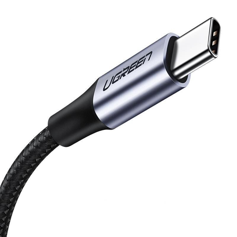 Ugreen USB – C-tüüpi USB-kaabel, kiirlaadimine, 3.0 3A 2m hall (60128) цена и информация | Juhtmed ja kaablid | hansapost.ee