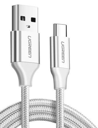 Ugreen US288 USB-C kaabel, QC3.0, 2 m, valge цена и информация | Juhtmed ja kaablid | hansapost.ee