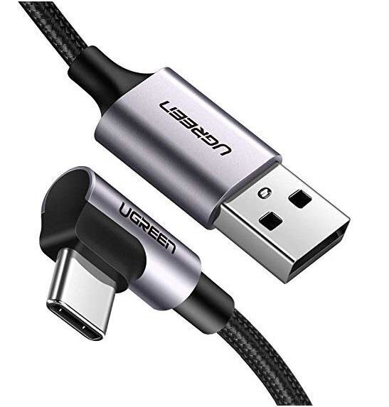 Ugreen US284 USB-C kaabel, 3A, 1 m, must цена и информация | Juhtmed ja kaablid | hansapost.ee