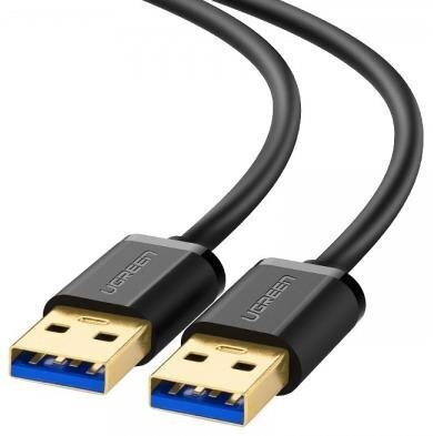 Ugreen US128 USB 3.0 A-A kaabel 2m must hind ja info | Juhtmed ja kaablid | hansapost.ee