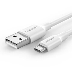 Кабель Ugreen US289 micro USB, QC 3.0, 2.4A. 2 м, белый цена и информация | Кабели и провода | hansapost.ee