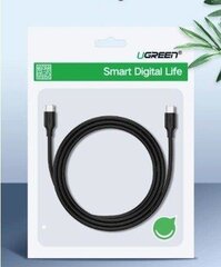 USB-C PD cable UGREEN Power Delivery 60W 1m (black) цена и информация | Кабели и провода | hansapost.ee