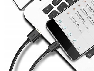 UGREEN nikkel USB-C kaabel 0,25m must hind ja info | Juhtmed ja kaablid | hansapost.ee