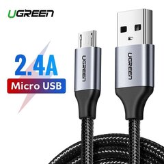 UGREEN micro USB Cable QC 3.0 2.4A 0.25m (Black) цена и информация | Кабели и провода | hansapost.ee