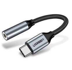 Ugreen AV142 3,5 mm adapter, USB-C, must цена и информация | Адаптеры и USB-hub | hansapost.ee