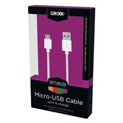 Grixx 128018 USB A  / USB B Micro, 3M USB 2.0 цена и информация | Кабели и провода | hansapost.ee