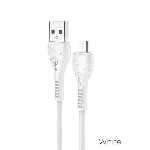 USB kaabel Hoco X37 Cool Power microUSB 1.0m valge hind ja info | Juhtmed ja kaablid | hansapost.ee