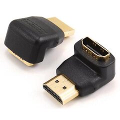 Sbox HDMI M.-&gt;HDMI F.90 AD.HDMI-F/M-90 цена и информация | Адаптеры, USB-разветвители | hansapost.ee