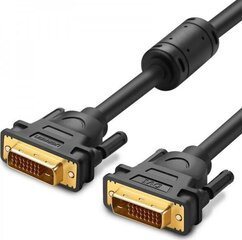 Кабель Ugreen DV101 DVI, двунаправленный, 2K, 2 м, черный цена и информация | Кабели и провода | hansapost.ee
