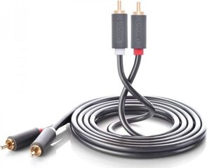 кабель 2RCA на 2RCA Ugreen AV104, 3 м, черный цена и информация | Кабели и провода | hansapost.ee