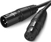 UGREEN XLR kuni XLR isane kaabel, 5 m, must, AV130 hind ja info | Juhtmed ja kaablid | hansapost.ee