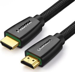 Кабель HDMI UGREEN, 4K, 1м, черный, HD118 цена и информация | Кабели и провода | hansapost.ee