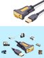 Kaabliadapter Ugreen USB - RS-232 (male), 2 m, must (CR104 20222) hind ja info | Juhtmed ja kaablid | hansapost.ee