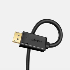 Kaabel Ugreen DisplayPort 1.2, 4K 1,5 m, must (DP102 10245) цена и информация | Кабели и провода | hansapost.ee