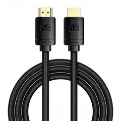 Baseus High Definition Series HDMI 2.1 cable, 8K 60Hz, 3D, HDR, 48Gbps, 3 м, чёрный цена и информация | Кабели и провода | hansapost.ee
