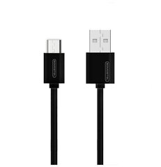 Kaabel Somostel, Micro USB, 1.2 m, must hind ja info | Juhtmed ja kaablid | hansapost.ee