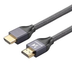 Wozinsky kaabel HDMI 2.1 8K 60 Hz 48 Gbps / 4K 120 Hz / 2K 144 Hz 1m silver (WHDMI-10) цена и информация | Кабели и провода | hansapost.ee