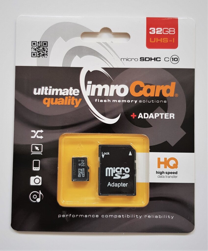 Imro MicroSDHC, 32 GB hind ja info | Fotoaparaatide mälukaardid | hansapost.ee